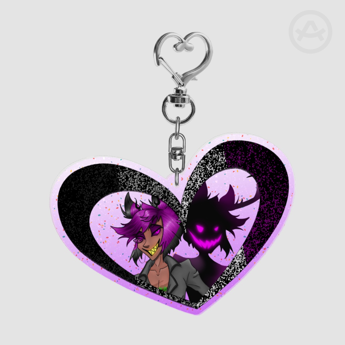 Neon Nights Alastor Keychain