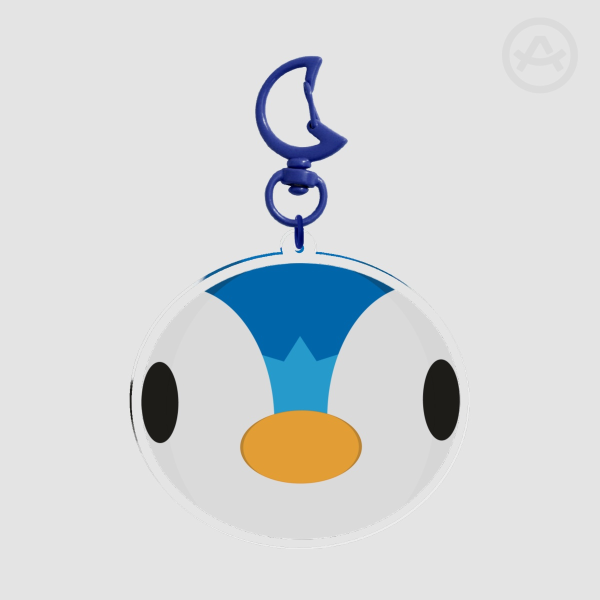 Pingu inspired Piplup Keychain