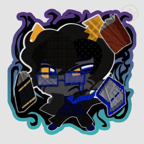Grimdark Galekh Colored Edge Die Cut Sticker