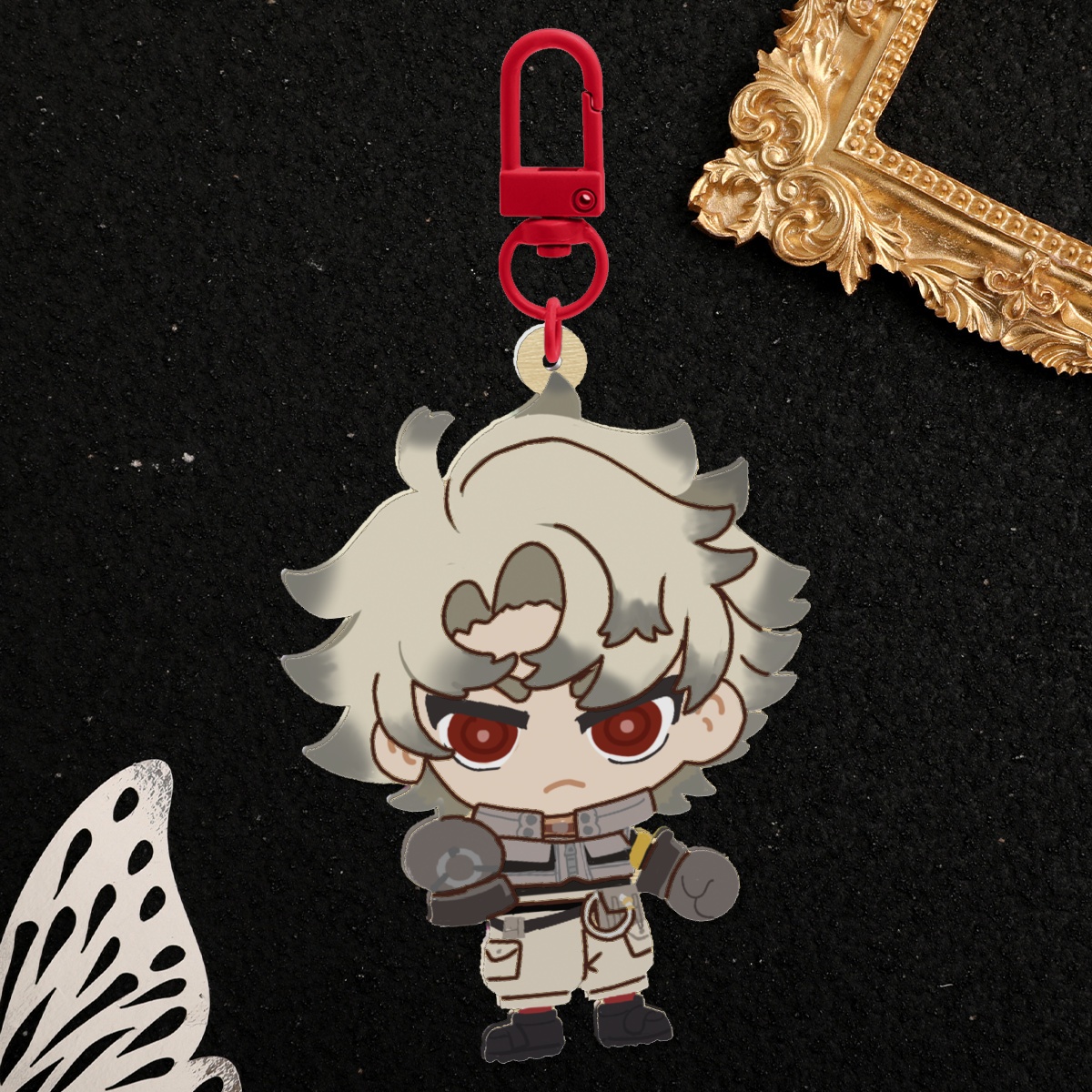 Rudo Mock Rubber Wooden Keychain