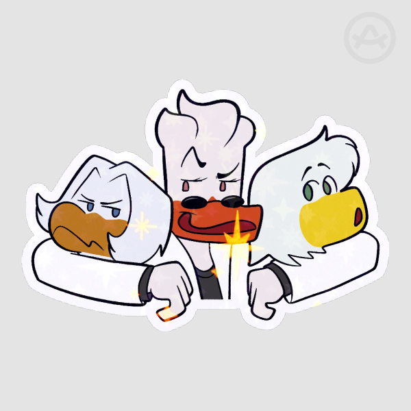 Quackstreet Boys Scheming Sticker