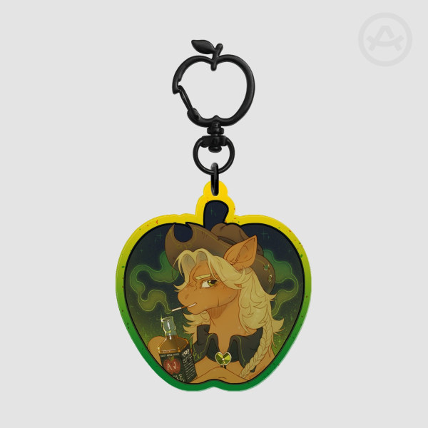 Evil AJ MLP AU Colored Edge Acrylic Keychains