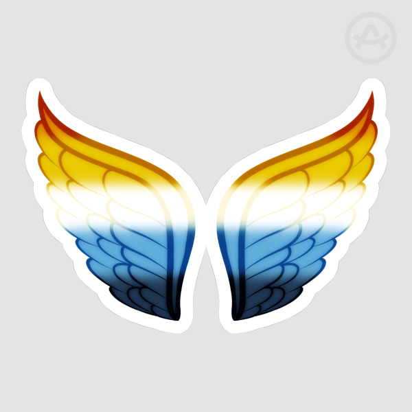 aroce wings pride sticker