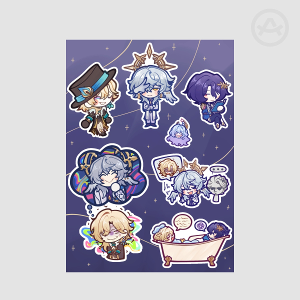 Honkai Star Rail Penacony trio sticker