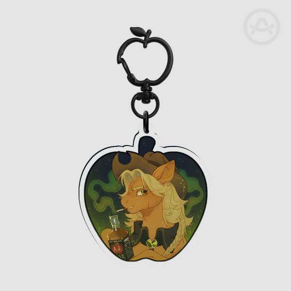 Evil AJ MLP AU Clear Acrylic Keychain