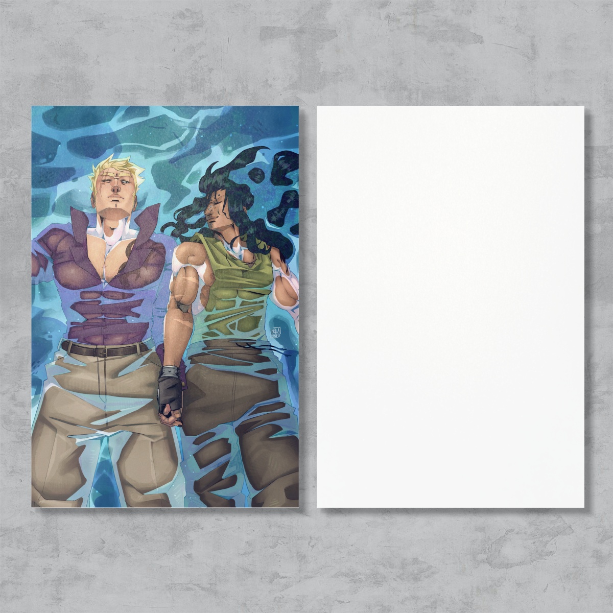 Crystal Cyan Waters [Laxeel] Postcard
