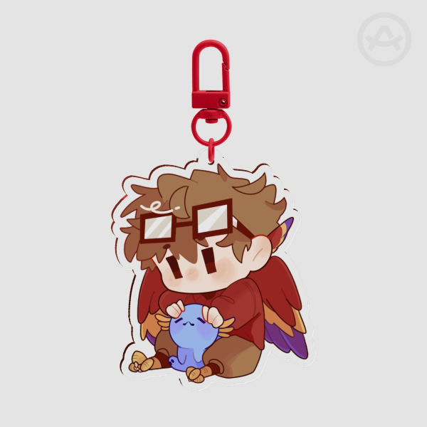 Grian Hermitcraft Axolotl (Duck) Acrylic Keychain