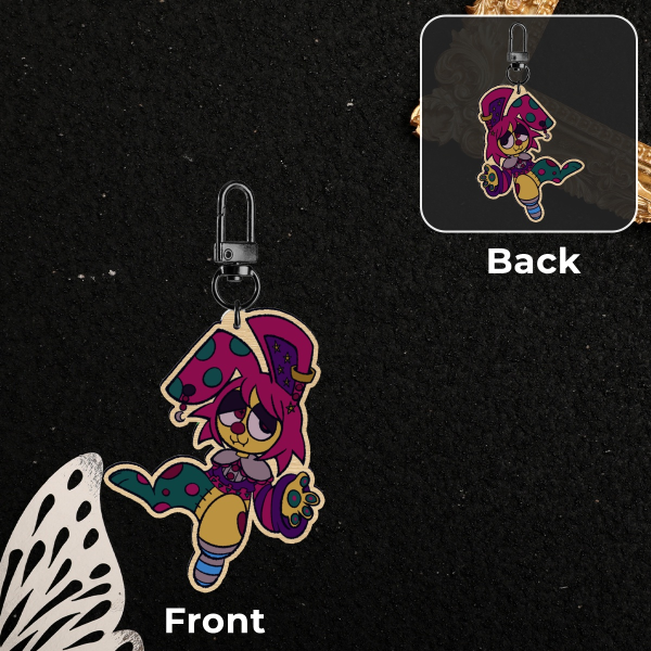 Hypnopompic Caroline Wooden Keychain