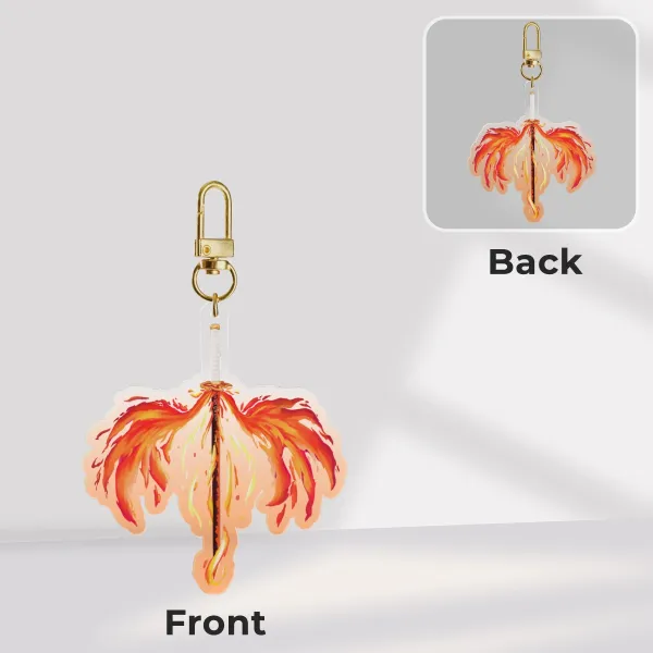 Flame Nichirin Blade Acrylic Keychain