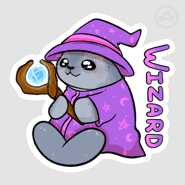 Seal Wizard Stickers