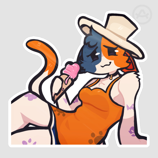 Fortnite | Cate Meowdy Summer Sticker