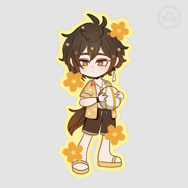 Genshin Impact || Zhongli Summer sticker