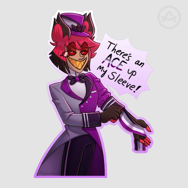 Ace Up Sleeve Alastor Sticker