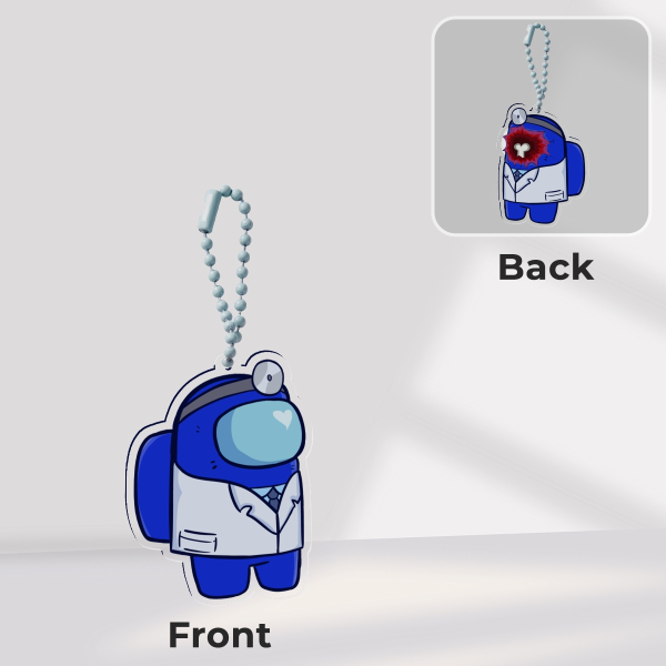 Blue Doctor with No Face
