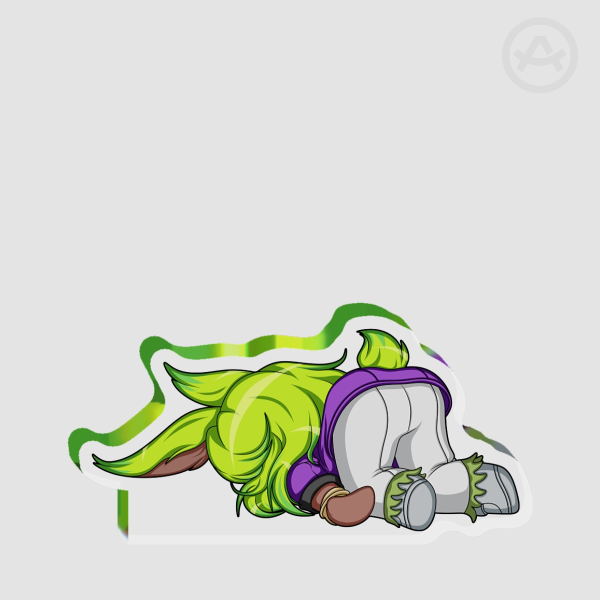 Knockout! Dancing Green Thick Acrylic Stand No Base