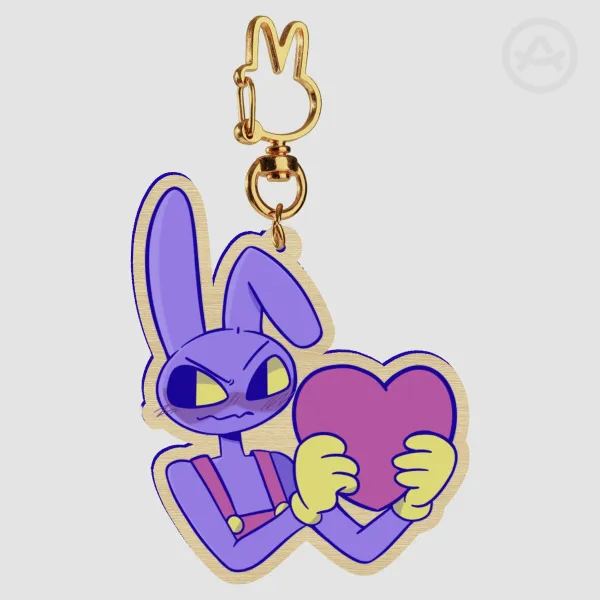 Jax heart Wood Keychains double sided
