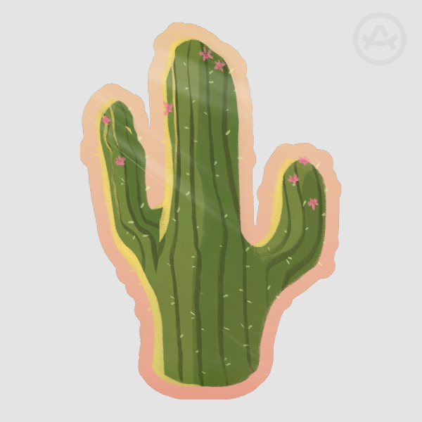 Tall cactus | Glossy sticker