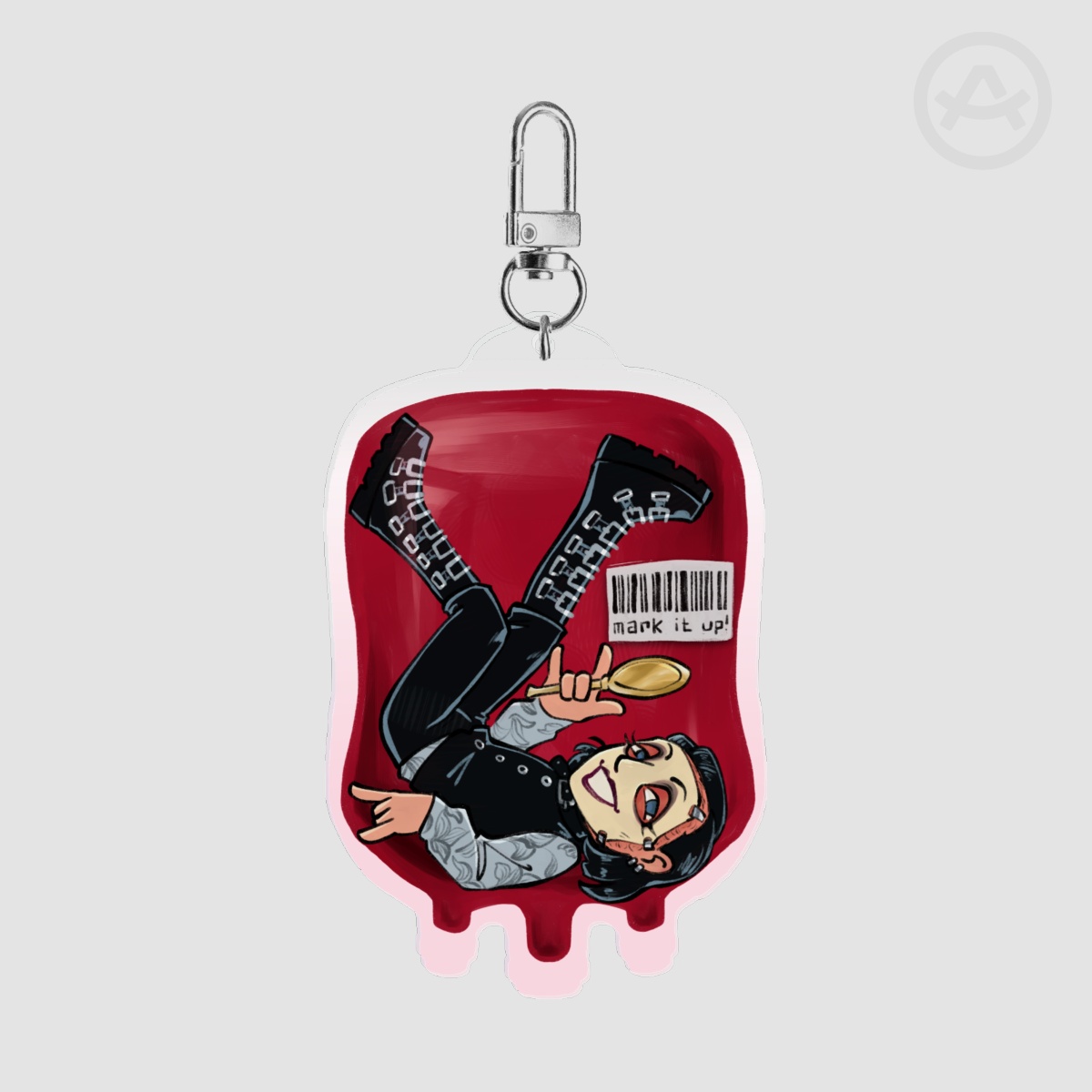 Pavi Largo Bloodbag Colored Edge Acrylic Keychain