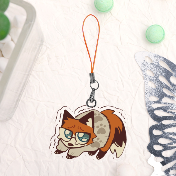Scared Fox Grace | Keychain