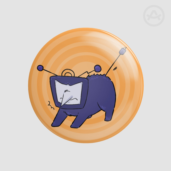 Kitty Null Button Pin