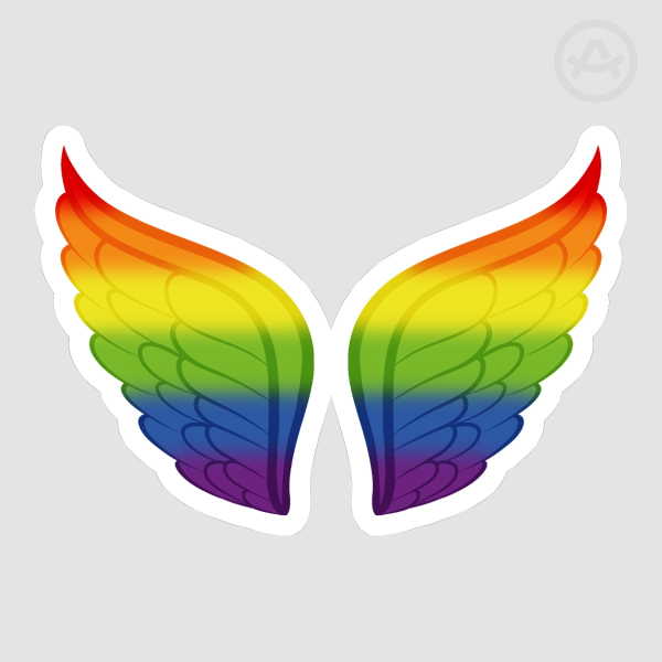 traditional wings pride sticker