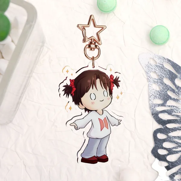 BTS Jin: Pigtail Jin Acrylic Keychain