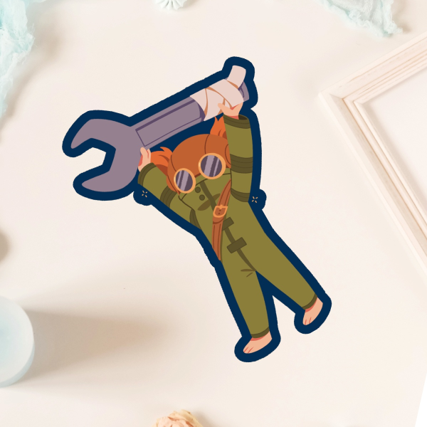 Another Wrench! Sticker (Little Nightmares)