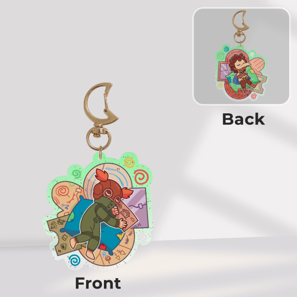 Sleepyhead Double Sided Keychain (Little Nightmares)