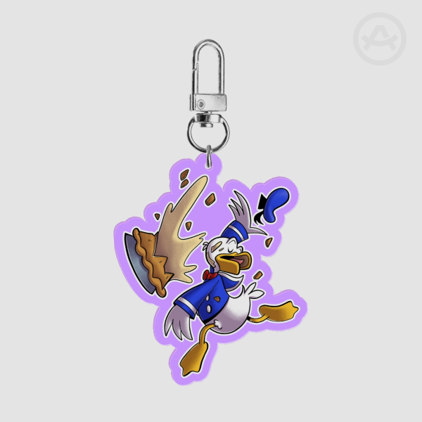 Pied Donald Duck Keychain