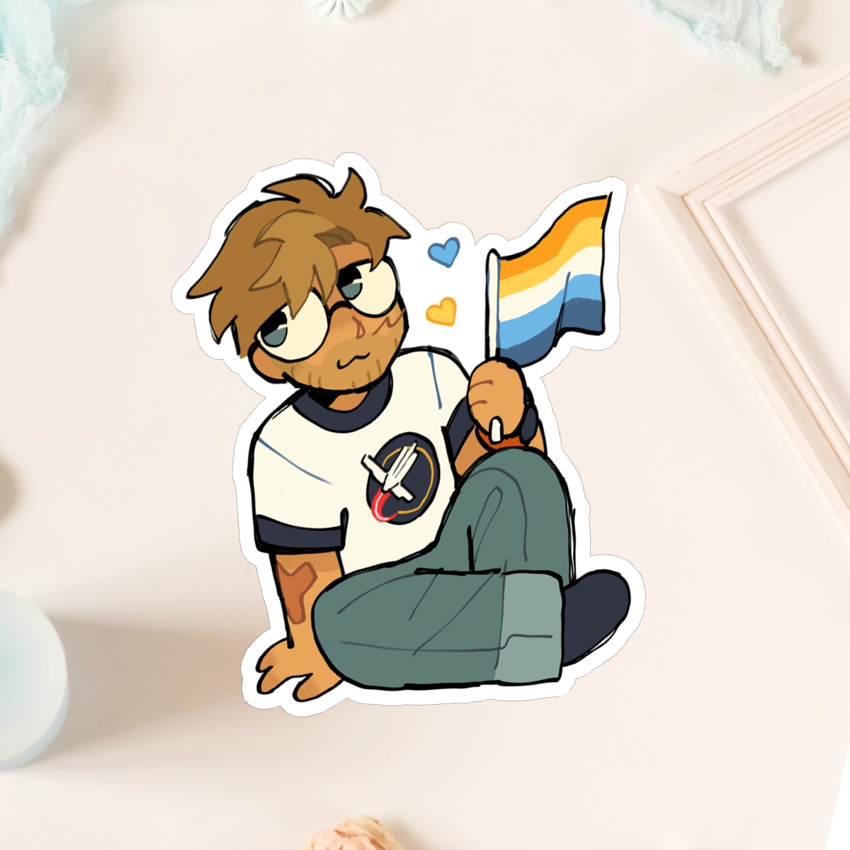 Grace Aroace Pride Flag | Sticker