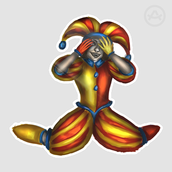 Evil Pomni Sticker