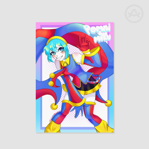 Pomni Miku Print!