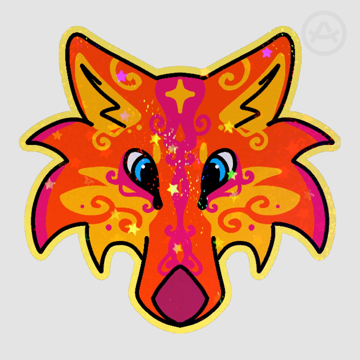 Sunset wolf stickers limited special edition