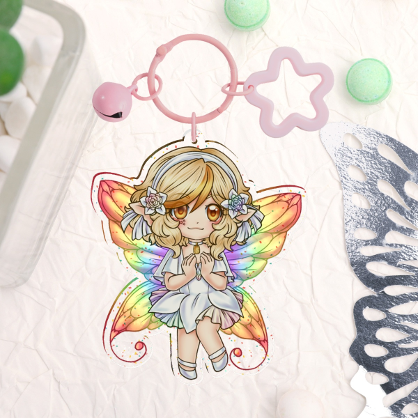 Ciella Glitter Acrylic Keychains