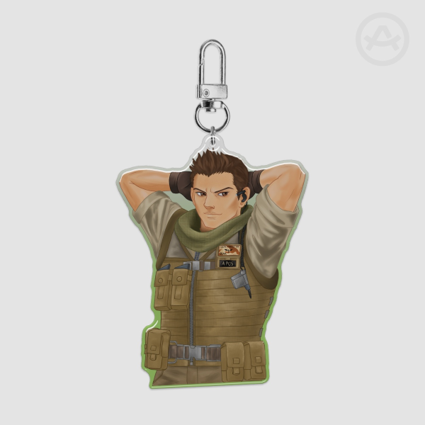 Piers Nivans Epoxy Clear Acrylic Keychain (Resident Evil 6)