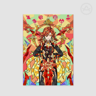 Mavuika Stained Glass A4 Poster Printing