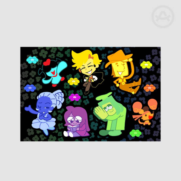 DELTARUNE Ch5 Flowers Sticker Sheet