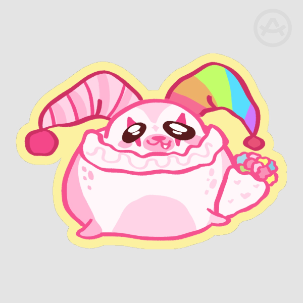 Clown Seal Sticker