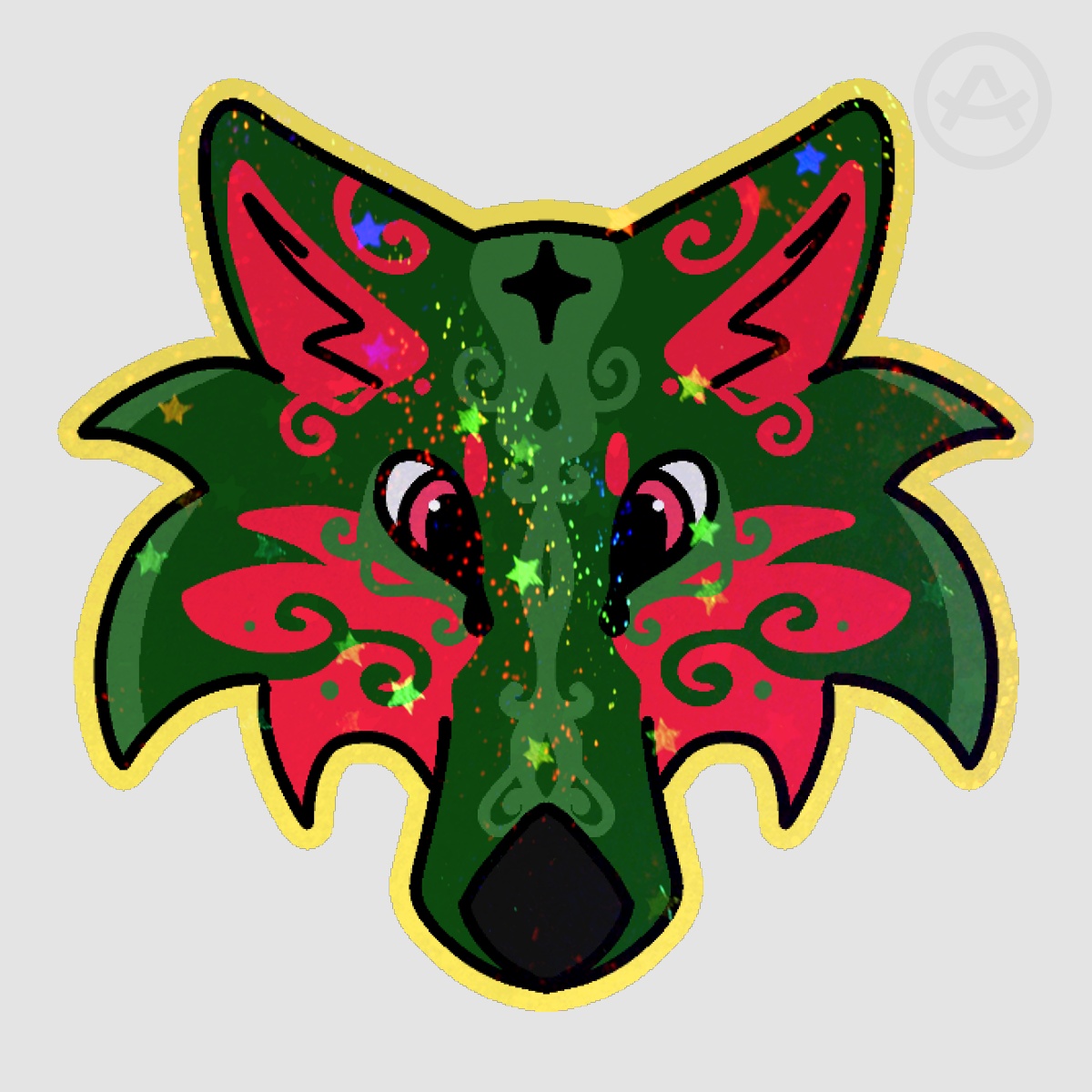 Watermelon wolf stickers limited special edition