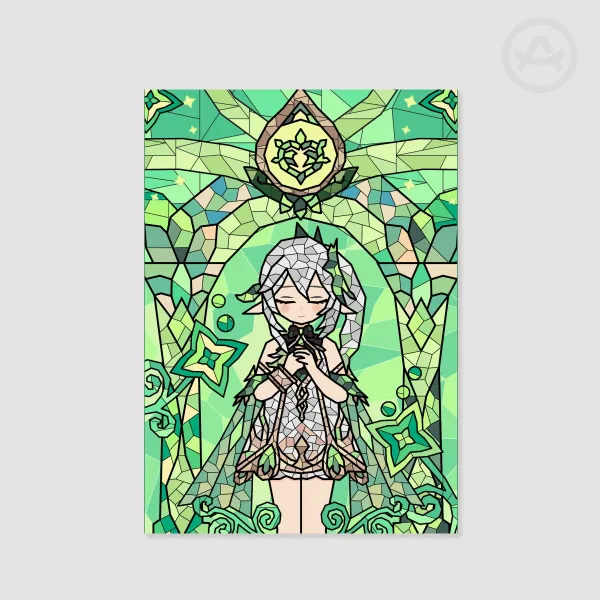 Nahida Stained Glass A4 Poster Printing