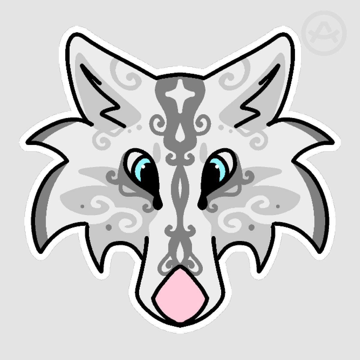 Arctica wolf stickers