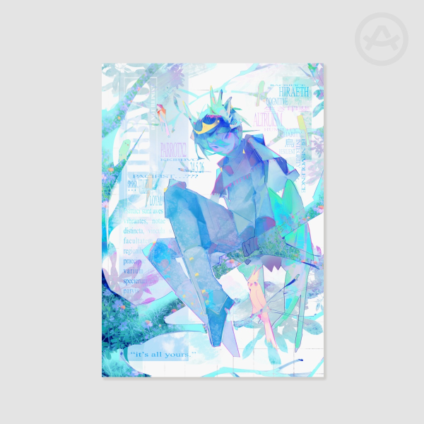 parrotx2 | poster print
