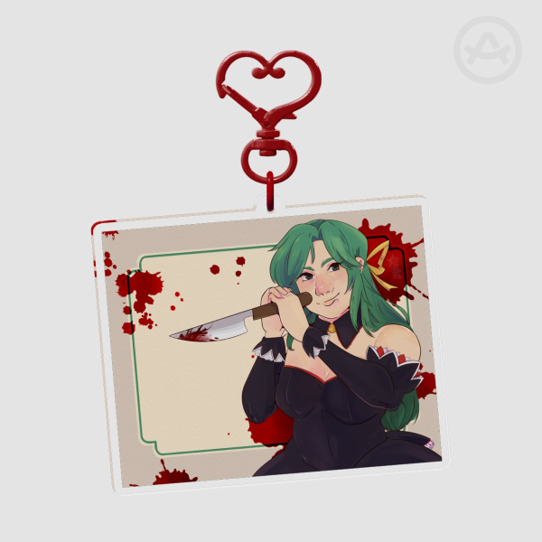 Service with a smile! Double Sided Acrylic Charm