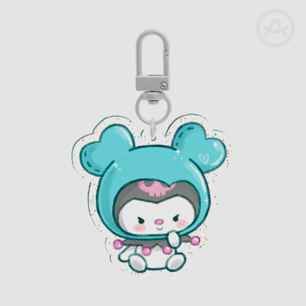 TWICE MINA Glitter Acrylic Keychain