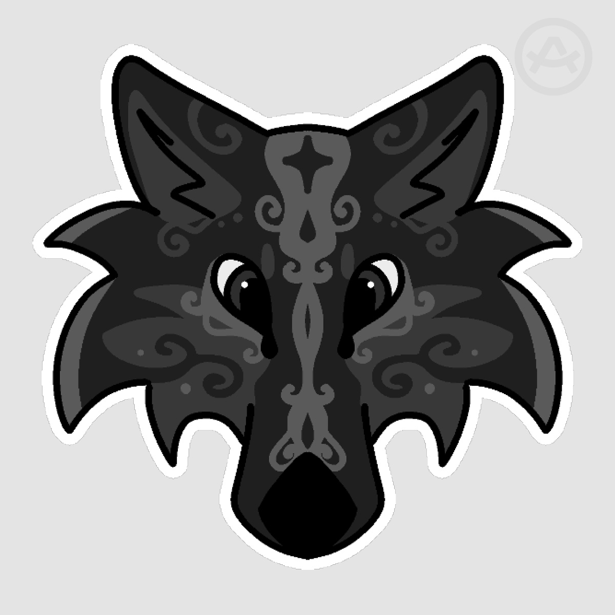 Ash wolf stickers