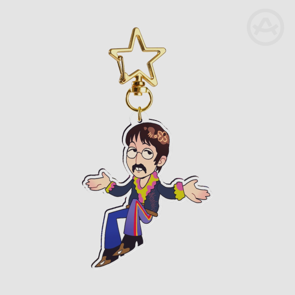Yellow Submarine John Clear Acrylic Keychain