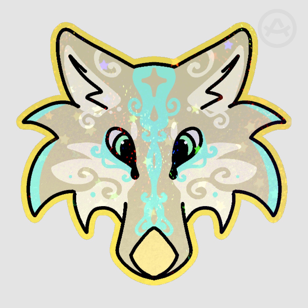 Seashell wolf stickers limited special edition