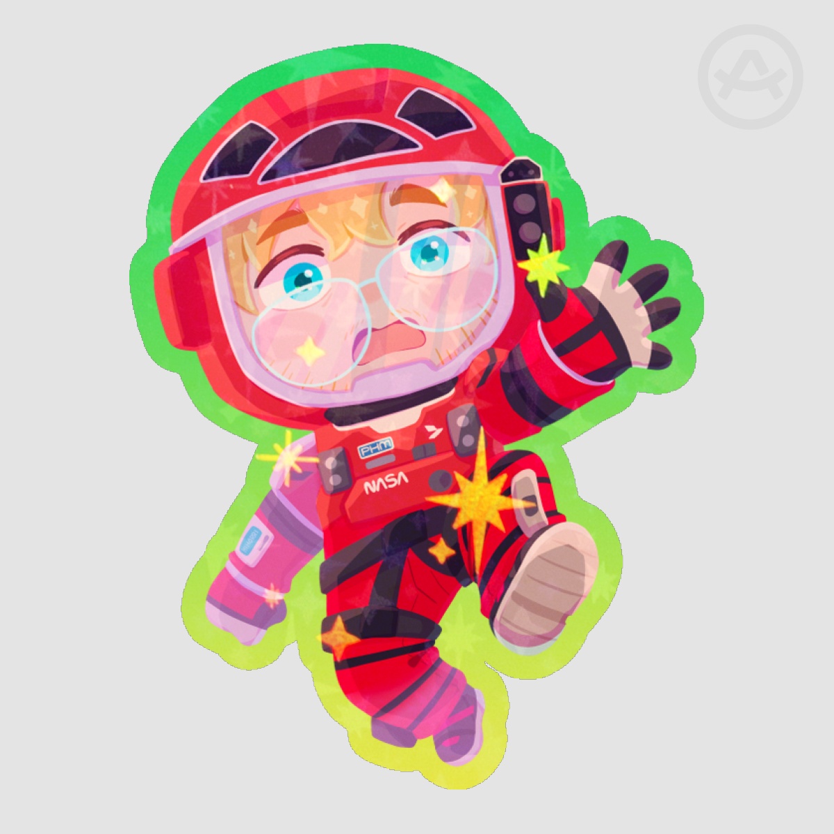 Grace & Rocky Chain Sticker [ PROJECT HAIL MARY ]