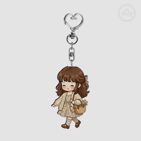 SweetArtRos Ella Cozy Acrylic Keychain