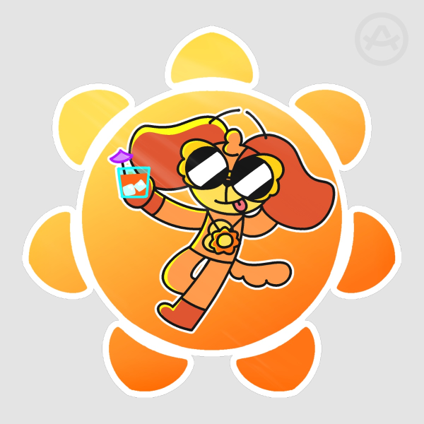 Summer Sun DogDay Sticker